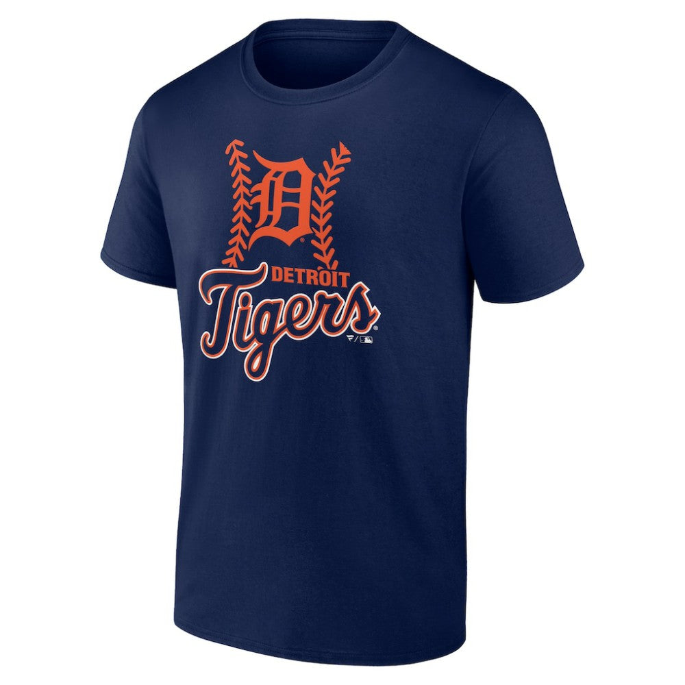 Detroit Tigers Personalized Name & Number Fastball T-Shirt - Navy T-shirts