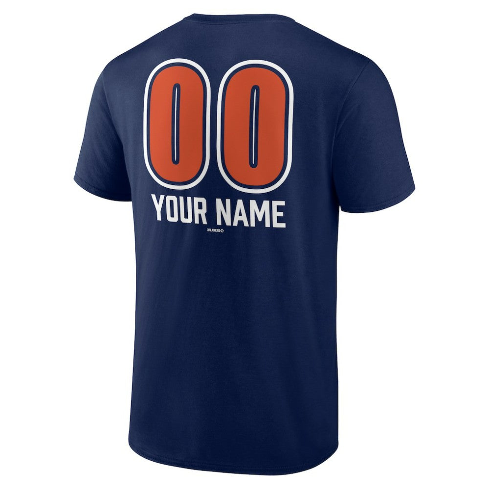 Houston Astros Personalized Name & Number Fastball T-Shirt - Navy T-shirts