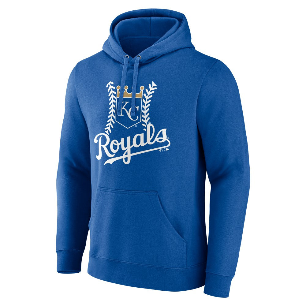 Kansas City Royals Personalized Name & Number Fastball Pullover Hoodie - Royal Hoodies