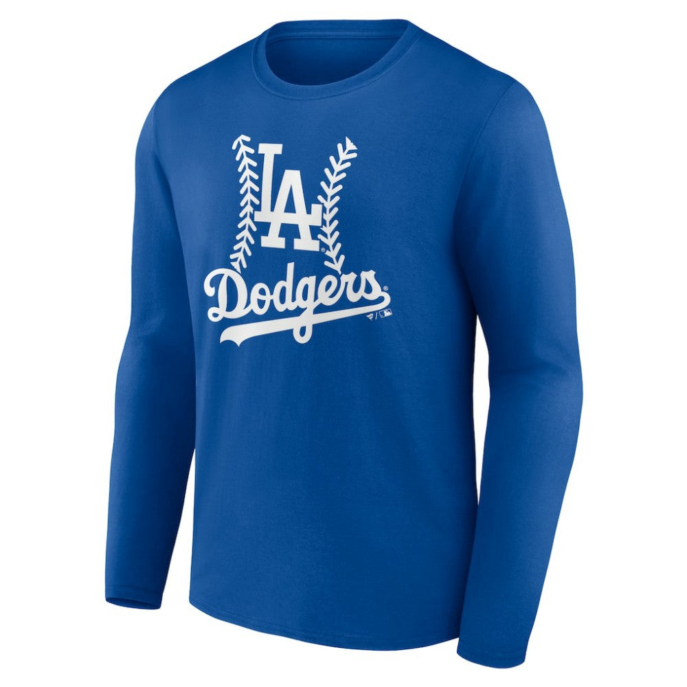 Los Angeles Dodgers Personalized Name & Number Fastball Long Sleeve T-Shirt - Royal T-shirts