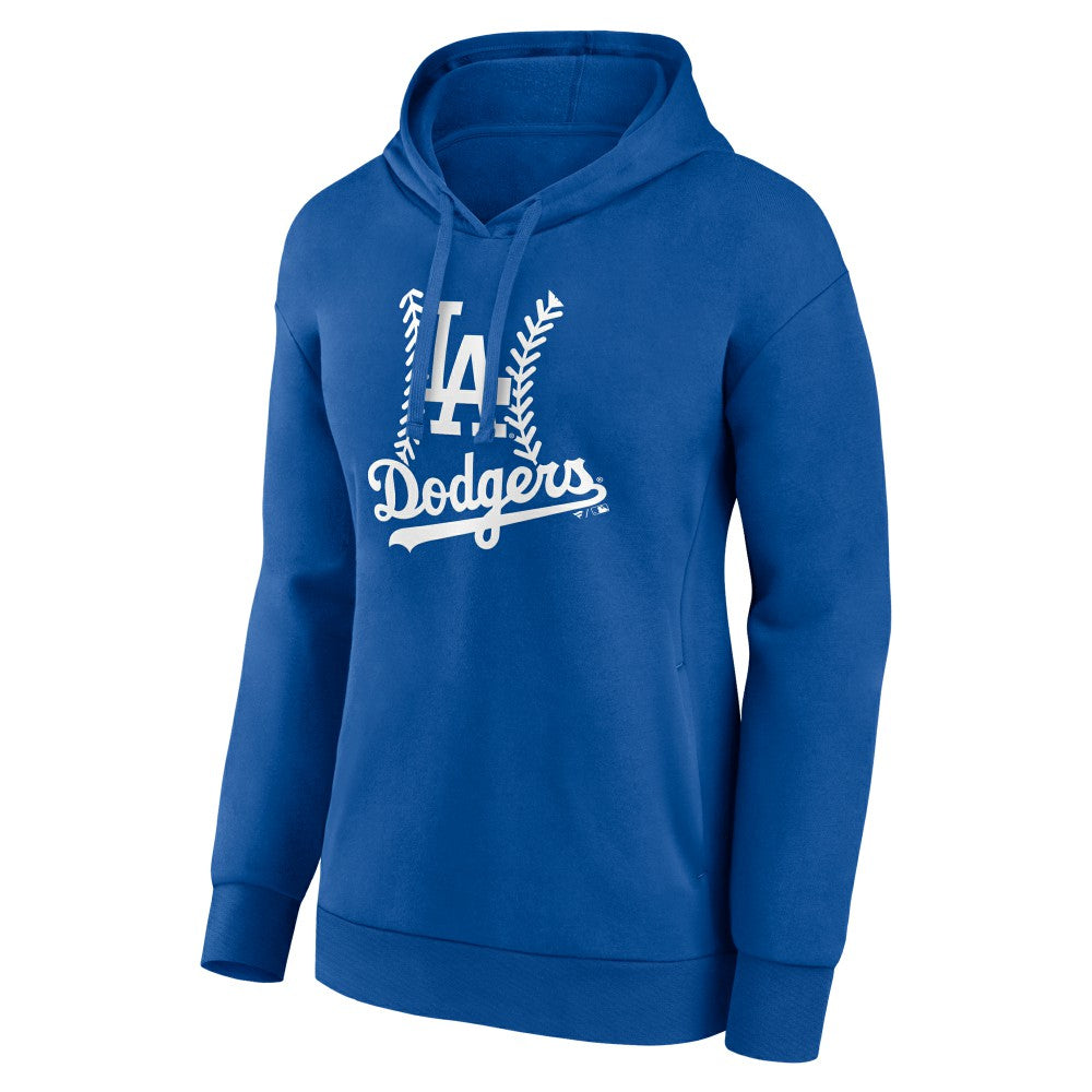 Los Angeles Dodgers Women's Personalized Name & Number Fastball Pullover Hoodie - Royal Hoodies