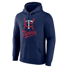 Minnesota Twins Personalized Name & Number Fastball Pullover Hoodie - Navy Hoodies