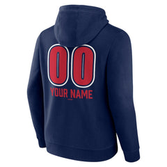 Minnesota Twins Personalized Name & Number Fastball Pullover Hoodie - Navy Hoodies