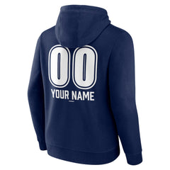 New York Yankees Personalized Name & Number Fastball Pullover Hoodie - Navy Hoodies