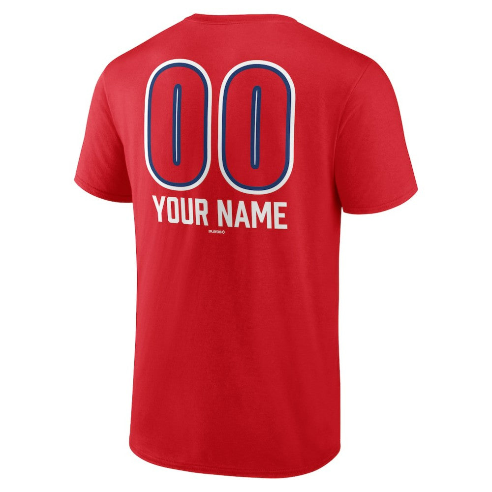 Philadelphia Phillies Personalized Name & Number Fastball T-Shirt - Red T-shirts
