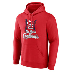 St. Louis Cardinals Personalized Name & Number Fastball Pullover Hoodie - Red Hoodies