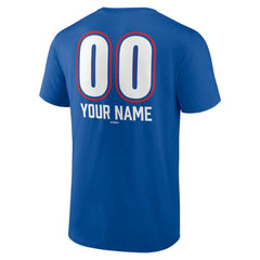 Texas Rangers Personalized Name & Number Fastball T-Shirt - Royal T-shirts