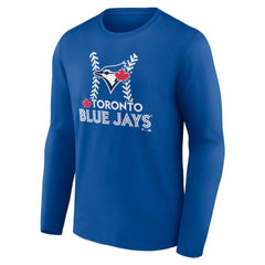Toronto Blue Jays Personalized Name & Number Fastball Long Sleeve T-Shirt - Royal T-shirts