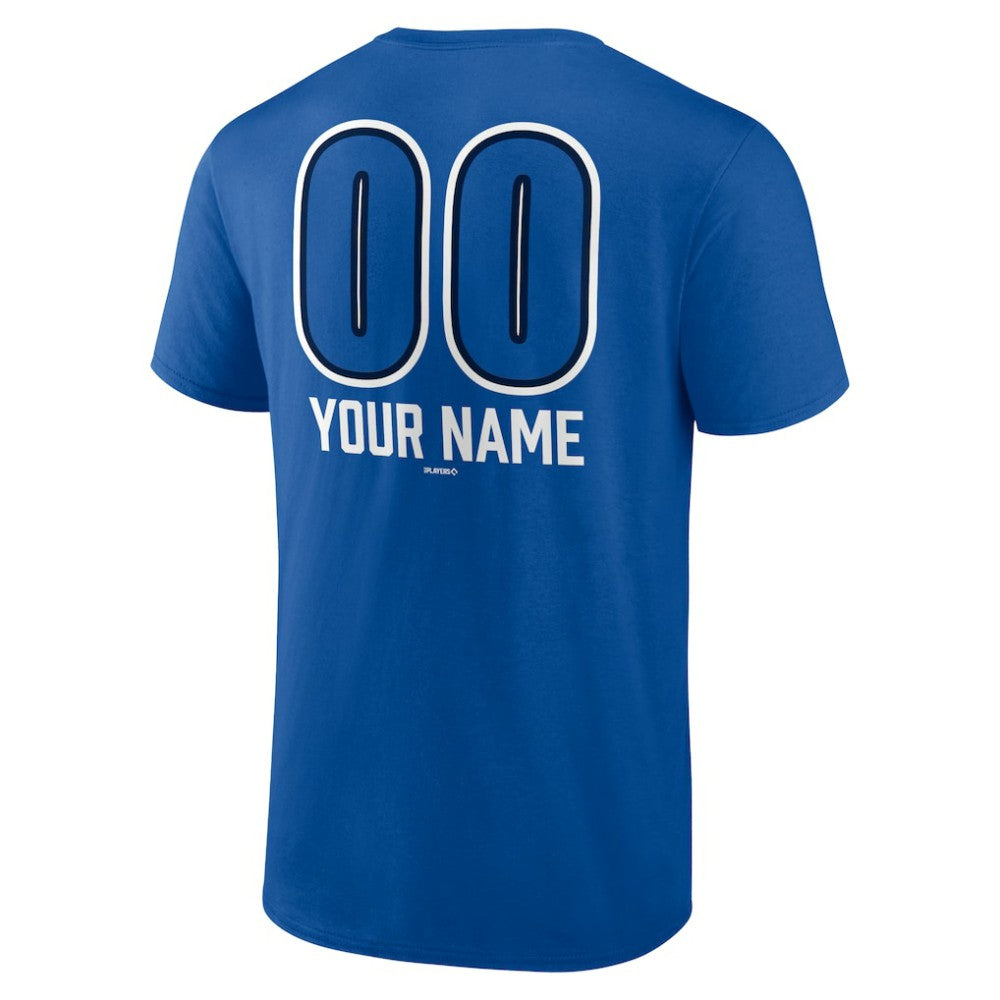 Toronto Blue Jays Personalized Name & Number Fastball T-Shirt - Royal T-shirts