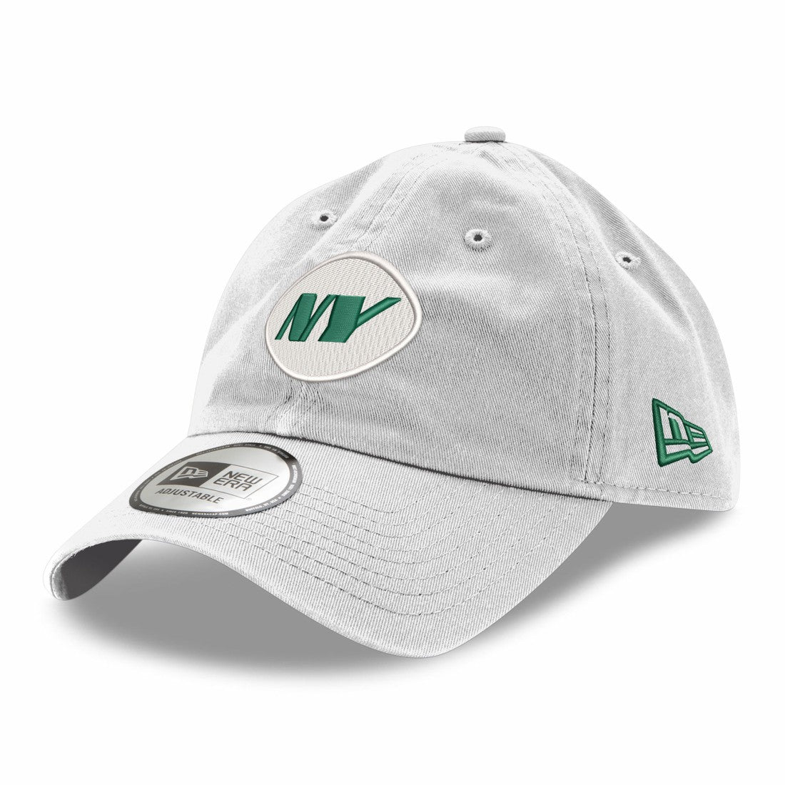 New York Jets New Era Casual Classic Adjustable Hat - White Hats