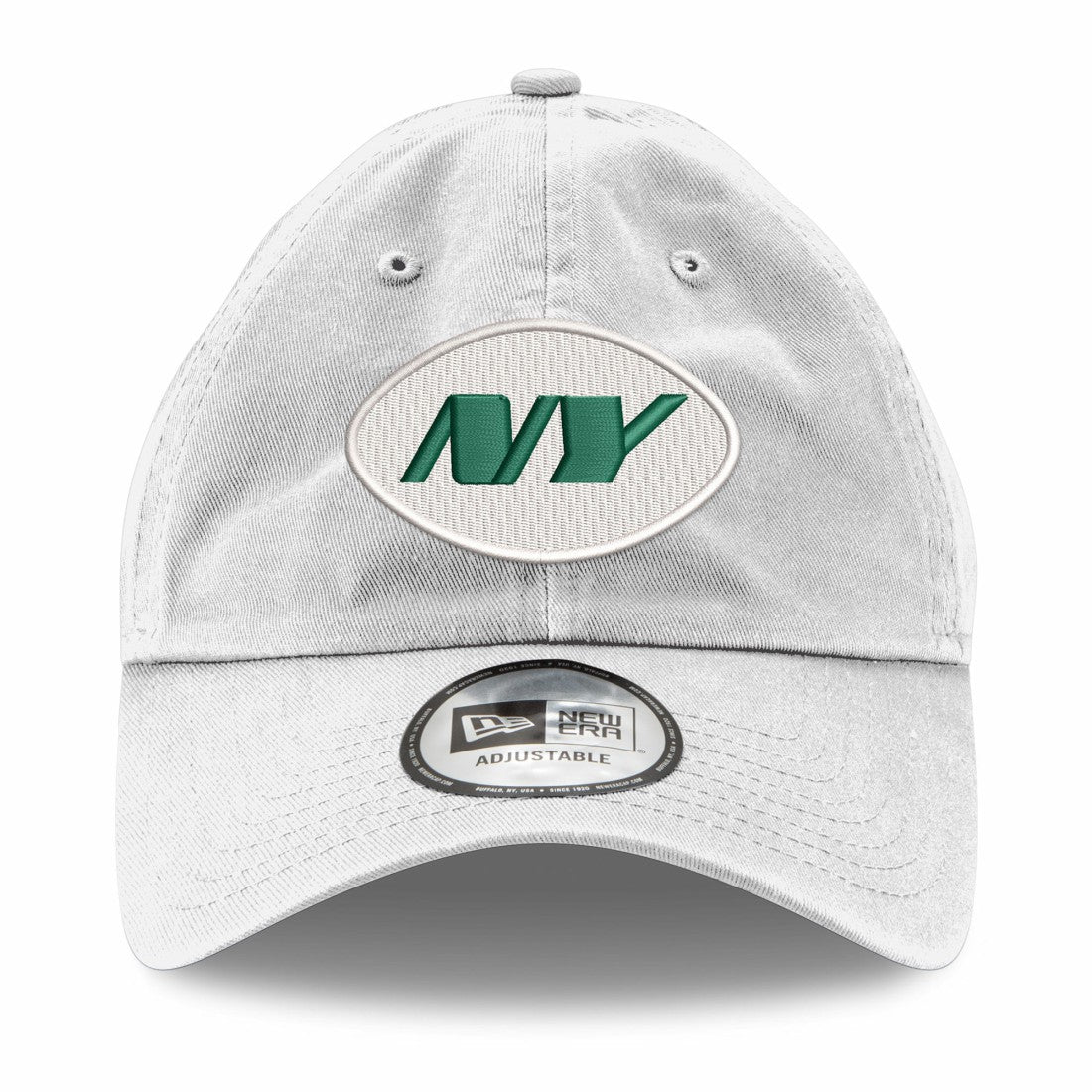 New York Jets New Era Casual Classic Adjustable Hat - White Hats