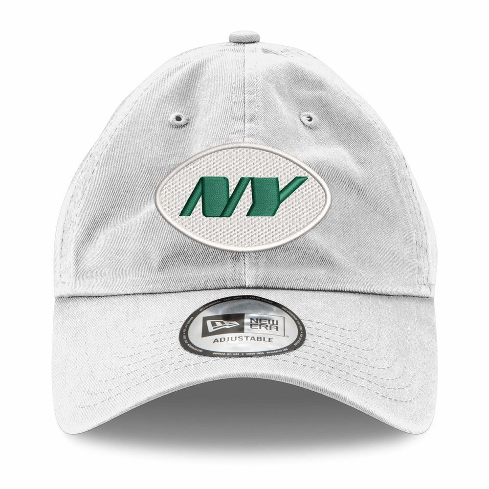 New York Jets New Era Casual Classic Adjustable Hat - White Hats