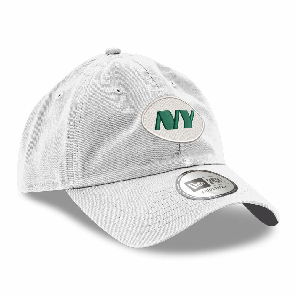 New York Jets New Era Casual Classic Adjustable Hat - White Hats