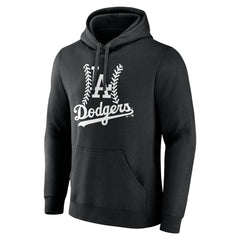 Los Angeles Dodgers Personalized Name & Number Fastball Pullover Hoodie - Black Hoodies