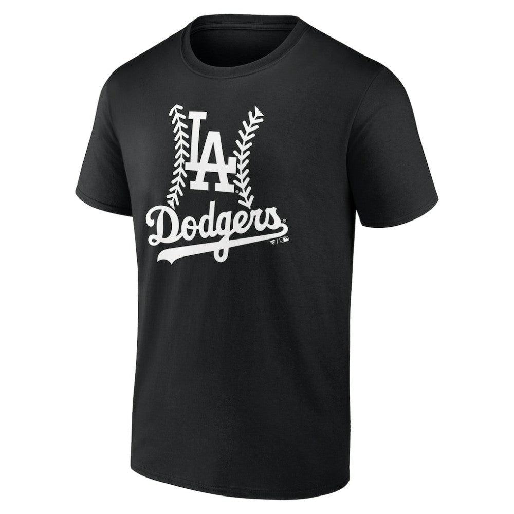 Los Angeles Dodgers Personalized Name & Number Fastball T-Shirt - Black T-shirts