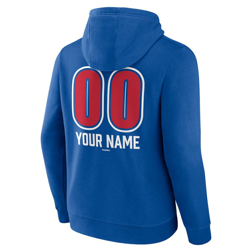 Philadelphia Phillies Personalized Name & Number Fastball Pullover Hoodie - Royal Hoodies