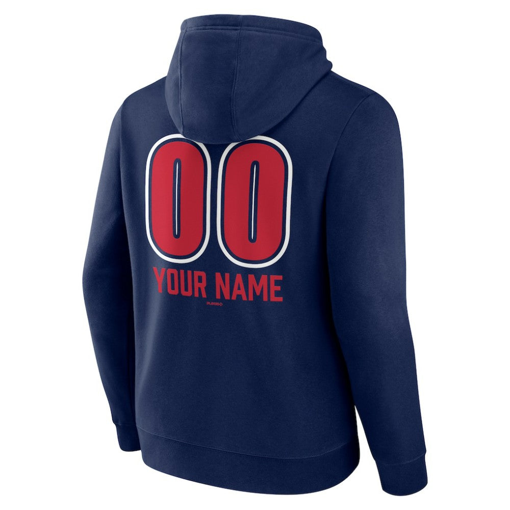 St. Louis Cardinals Personalized Name & Number Fastball Pullover Hoodie - Navy Hoodies