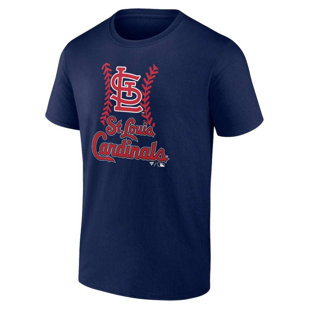 St. Louis Cardinals Personalized Name & Number Fastball T-Shirt - Navy T-shirts