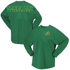 Tampa Bay Lightning Fanatics Women's St. Patrick's Day Spirit Jersey T-Shirt - Kelly Green | US 201253412