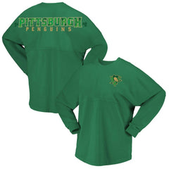 Pittsburgh Penguins Fanatics Women's St. Patrick's Day Spirit Jersey T-Shirt - Kelly Green | US 201253413