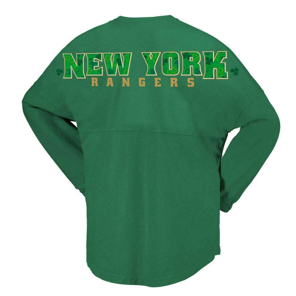 New York Rangers Fanatics Women's St. Patrick's Day Spirit Jersey T-Shirt - Kelly Green | US 201253414