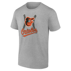 Baltimore Orioles Personalized Name & Number Fastball T-Shirt - Heather Gray T-shirts