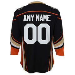 Anaheim Ducks Youth Home Replica Custom Jersey - Black | US 201253604