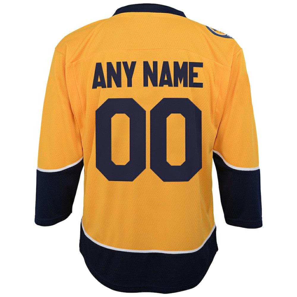 Nashville Predators Youth Home Replica Custom Jersey - Gold | US 201253606