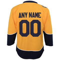 Nashville Predators Youth Home Replica Custom Jersey - Gold | US 201253606