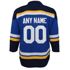 St. Louis Blues Youth Home Replica Custom Jersey - Blue | US 201253609