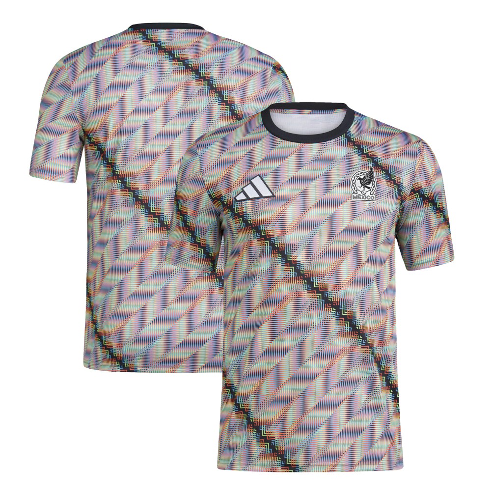 Mexico National Team 2024 Hispanic Heritage Pre-Match Top Black - Adidas discount