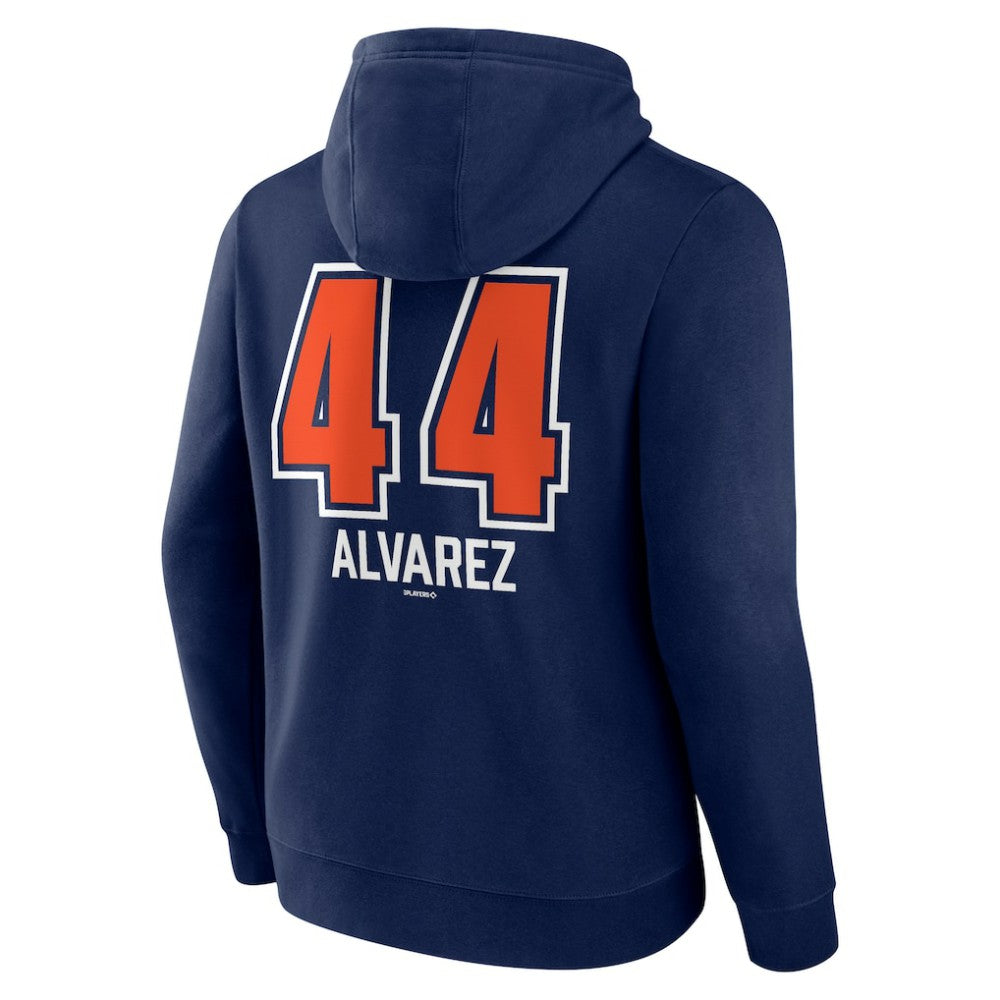 Yordan Alvarez Houston Astros Fastball Player Name & Number Pullover Hoodie - Navy Hoodies