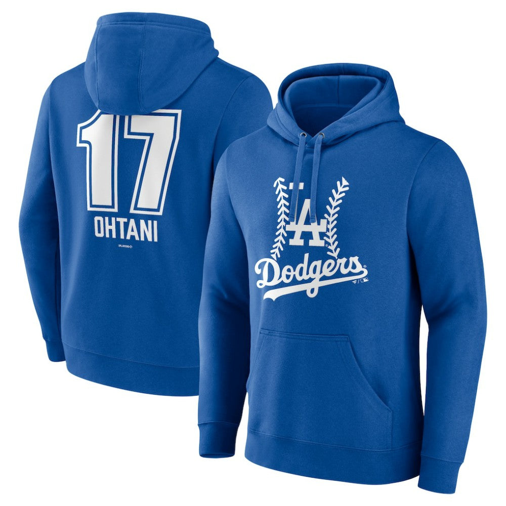 Shohei Ohtani Los Angeles Dodgers Fastball Player Name & Number Pullover Hoodie - Royal Hoodies