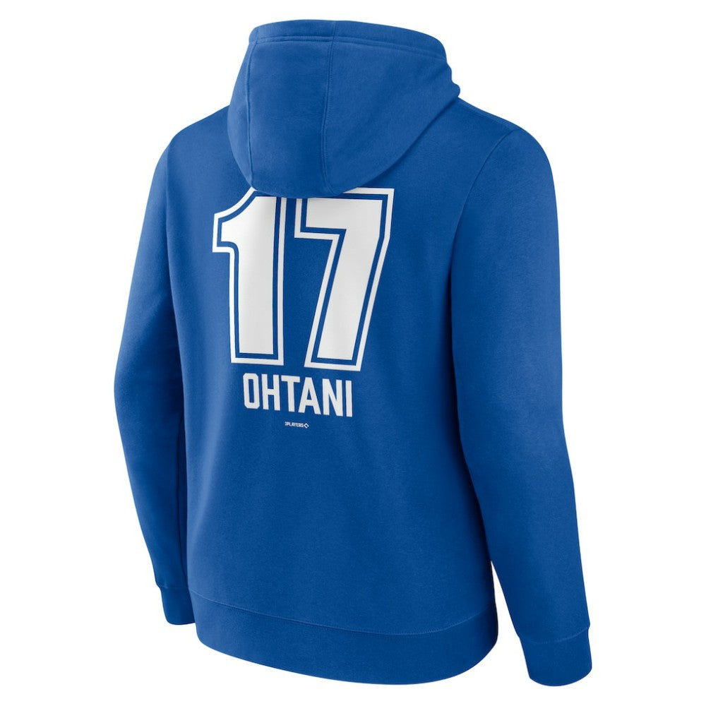 Shohei Ohtani Los Angeles Dodgers Fastball Player Name & Number Pullover Hoodie - Royal Hoodies