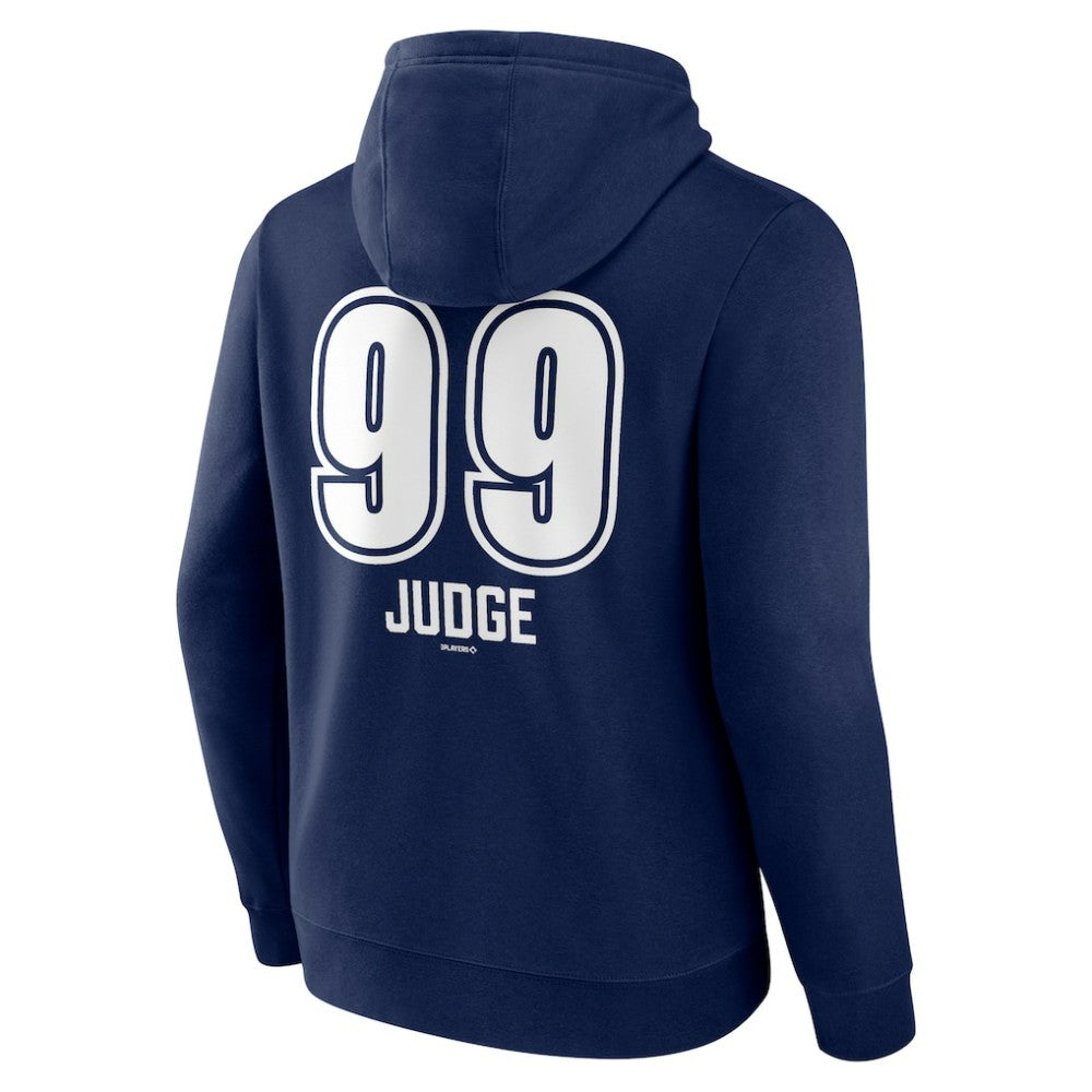 Aaron Judge New York Yankees Fastball Player Name & Number Pullover Hoodie - Navy Hoodies