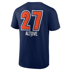 Jose Altuve Houston Astros Fastball Player Name & Number T-Shirt - Navy T-shirts