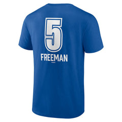 Freddie Freeman Los Angeles Dodgers Fastball Player Name & Number T-Shirt - Royal T-shirts