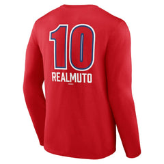 J.T. Realmuto Philadelphia Phillies Fastball Player Name & Number Long Sleeve T-Shirt - Red T-shirts