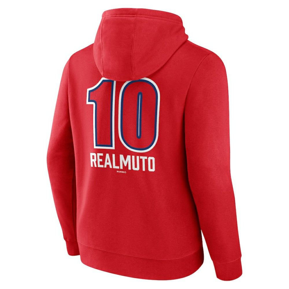 J.T. Realmuto Philadelphia Phillies Fastball Player Name & Number Pullover Hoodie - Red Hoodies