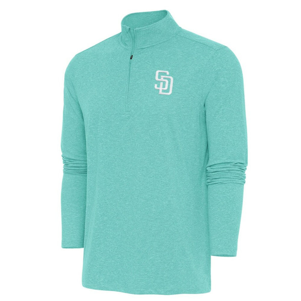 San Diego Padres Antigua Hunk Quarter-Zip Top - Mint Tops