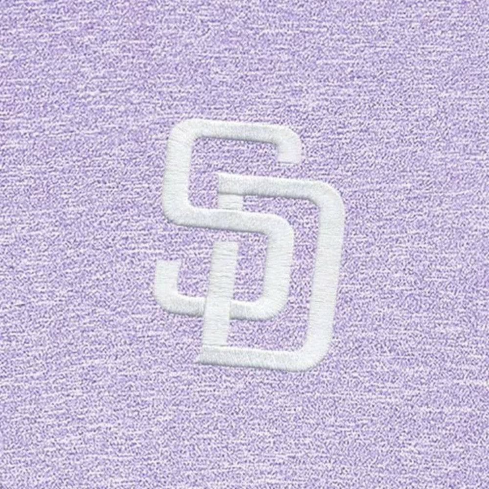San Diego Padres Antigua Hunk Quarter-Zip Top - Lavender Tops