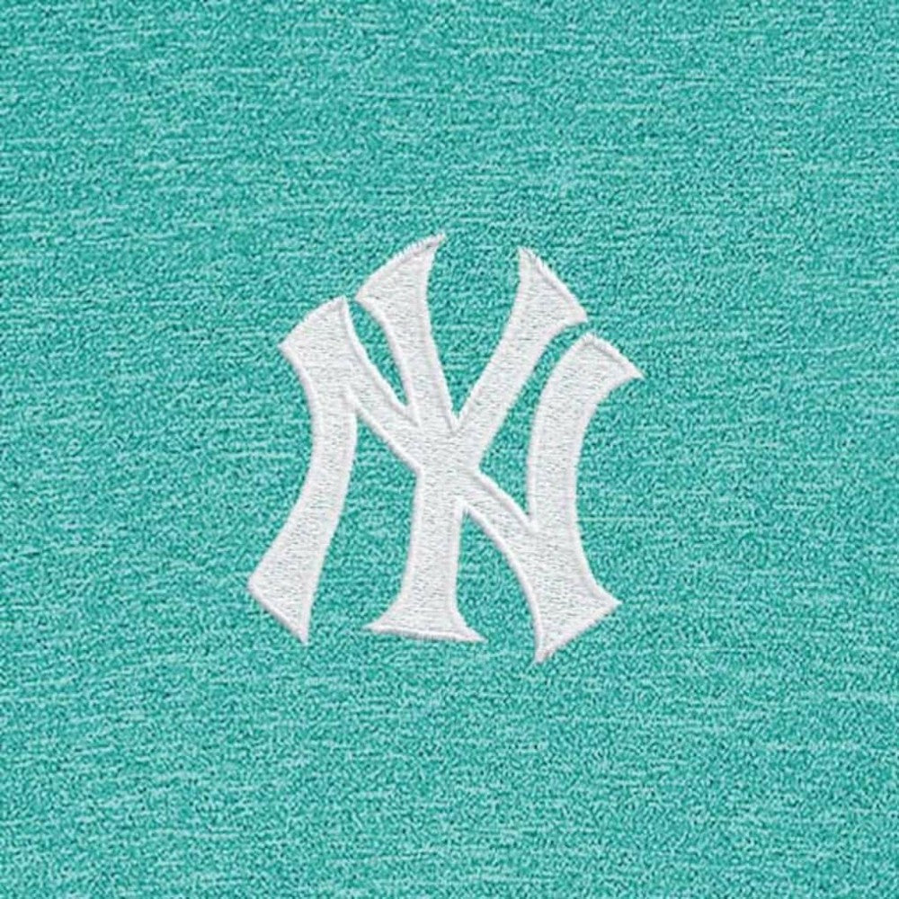 New York Yankees Antigua Hunk Quarter-Zip Top - Heather Aqua Tops