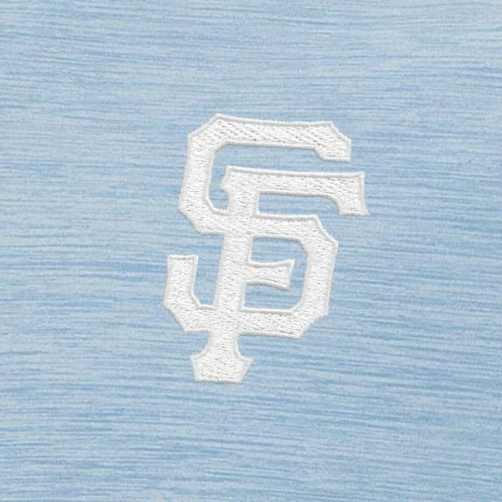 San Francisco Giants Antigua Bright Quarter-Zip Pullover Top - Light Blue Pullover