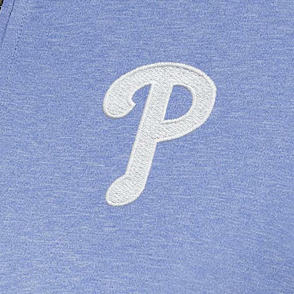 Philadelphia Phillies Antigua Women's Mentor Quarter-Zip Pullover Top - Lavender Pullover