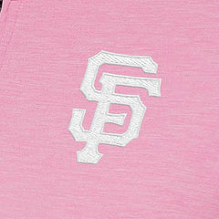 San Francisco Giants Antigua Women's Mentor Quarter-Zip Pullover Top - Pink Pullover