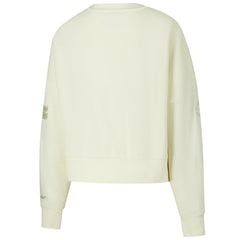 Cleveland Browns Pro Standard Triple Tonal Cropped Fleece Pullover Sweatshirt - Cream Pullover