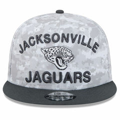 Jacksonville Jaguars New Era 2024 Salute To Service 9FIFTY Snapback Hat - White/Graphite Hats