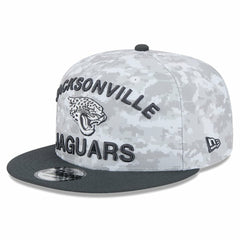 Jacksonville Jaguars New Era 2024 Salute To Service 9FIFTY Snapback Hat - White/Graphite Hats