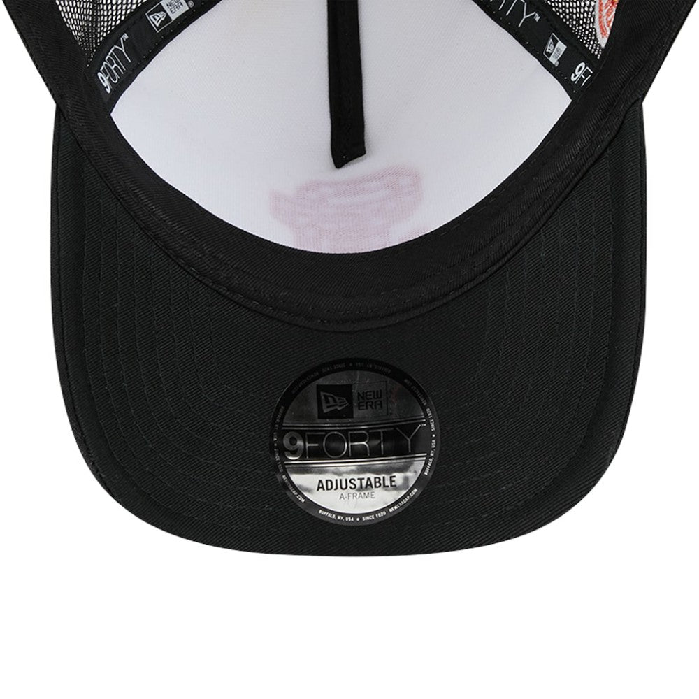 San Francisco Giants New Era Checkered Flag A-Frame Trucker 9FORTY Adjustable Hat - White/Black Hats