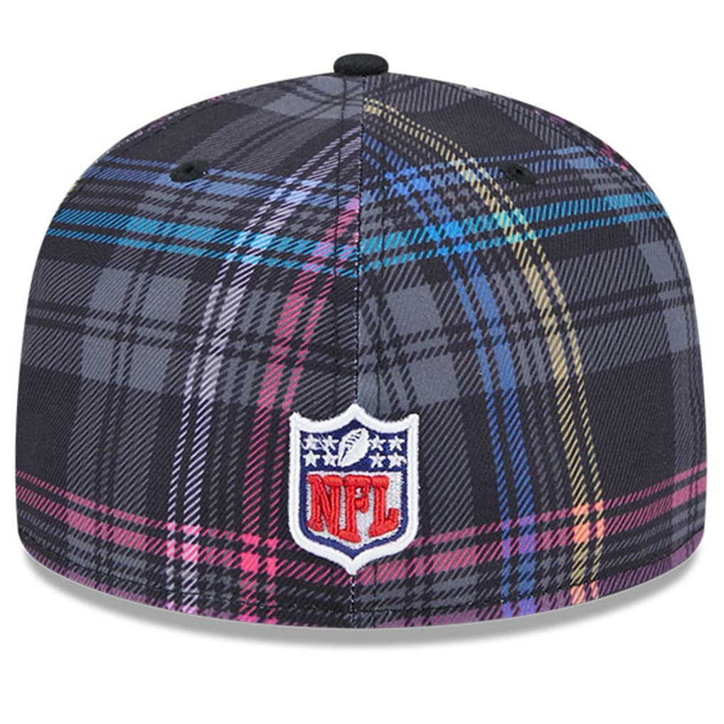 Jacksonville Jaguars New Era 2024 NFL Crucial Catch Plaid 59FIFTY Fitted Hat - Black Hats